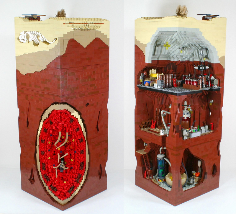 Illustration for article titled This Incredible Lego Diorama Shows How Boba Fett Escaped The Sarlacc Pit